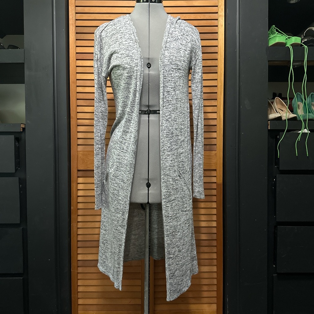 Charcoal Gray Duster Cardigan